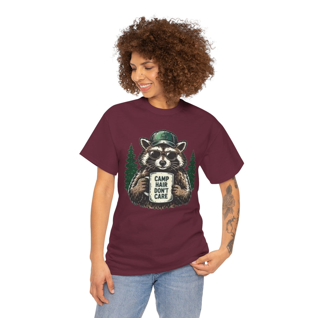 Camp Hair Don’t Care Raccoon T-Shirt
