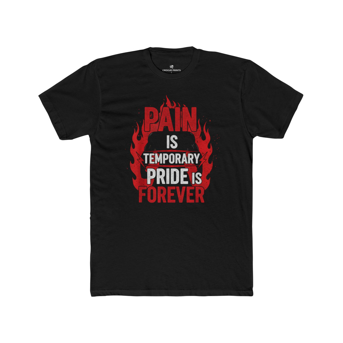Pain is Temporary Pride is Forever Motivational Workout T-Shirt