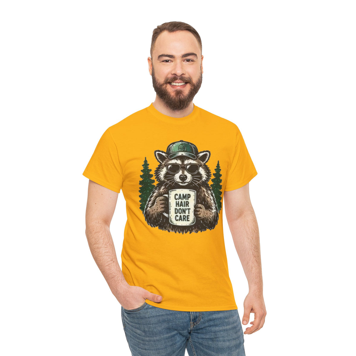 Camp Hair Don’t Care Raccoon T-Shirt