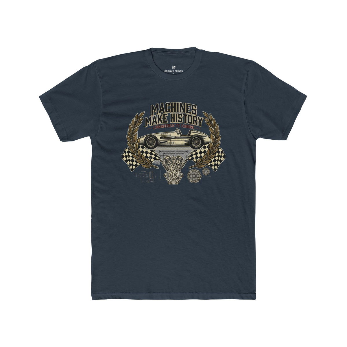 "Machines Make History" Vintage Racer Shirt