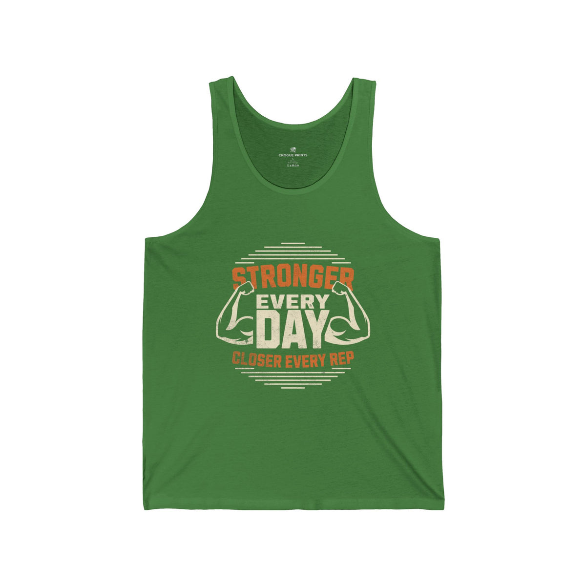 Workout Tank Top — "Stronger Every Day, Closer Every Rep" Gym Tank
