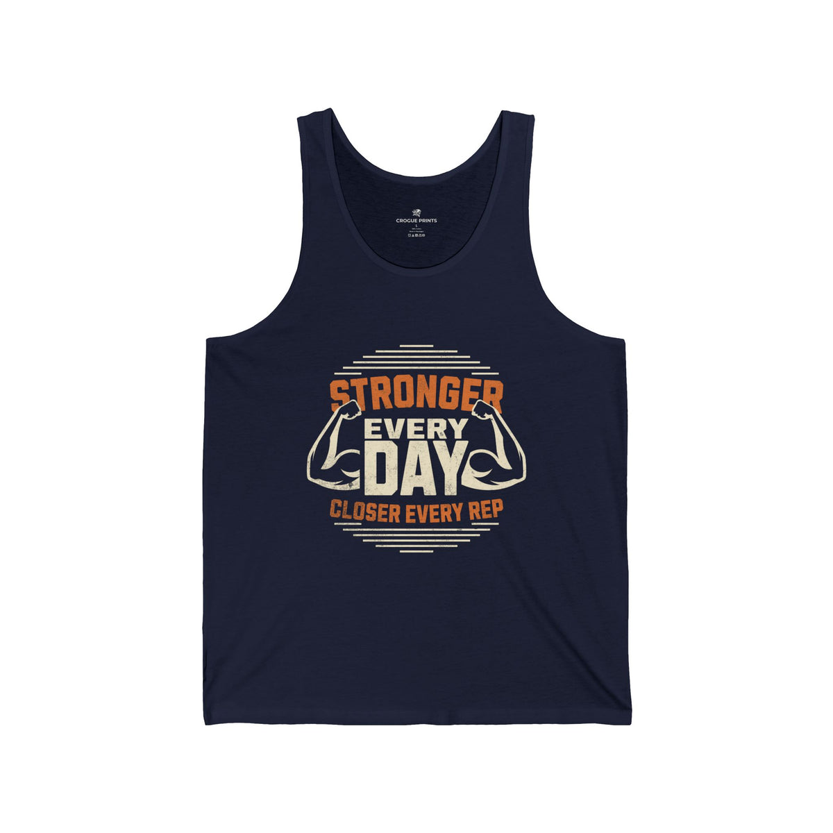 Workout Tank Top — "Stronger Every Day, Closer Every Rep" Gym Tank