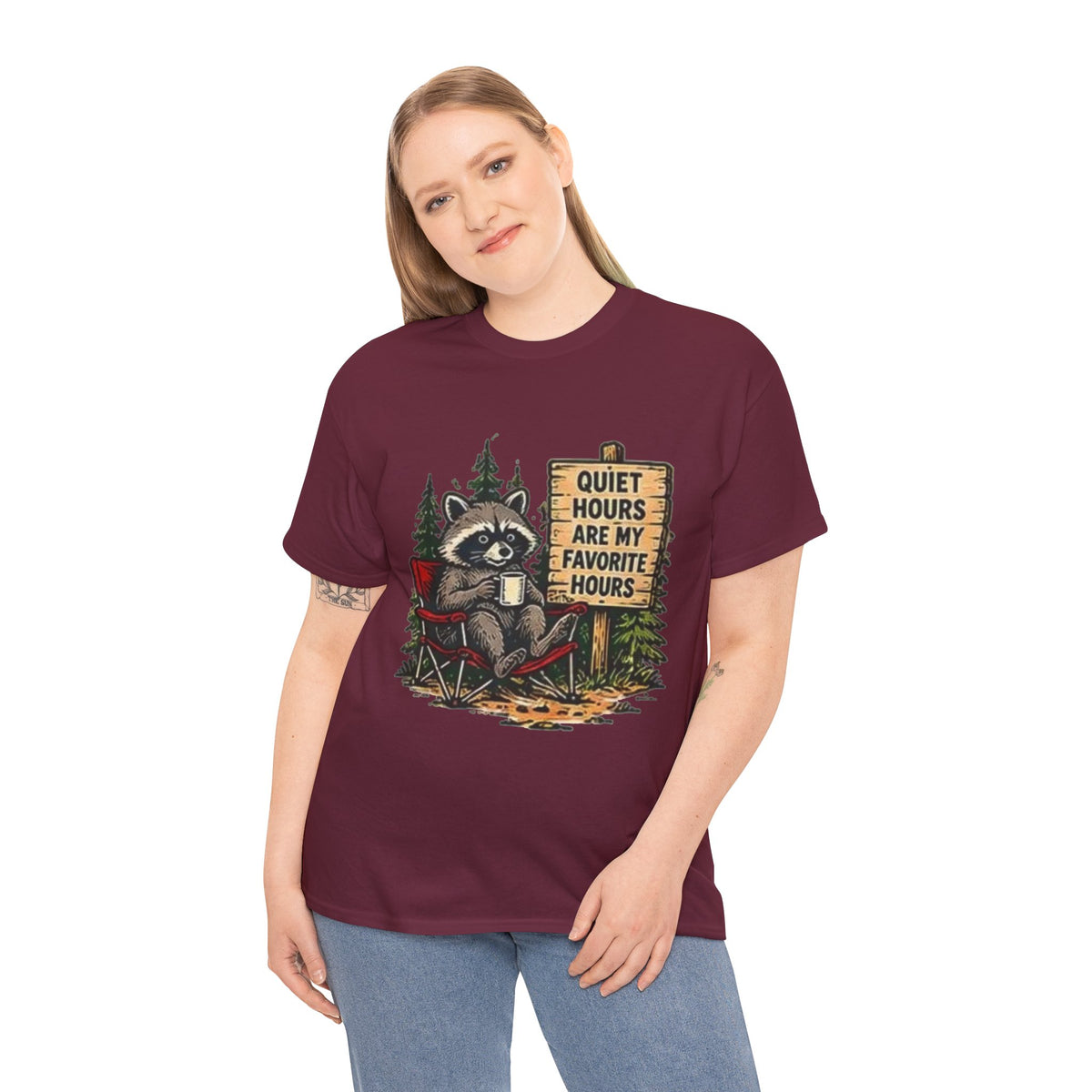 Raccoon Camping  T-Shirt