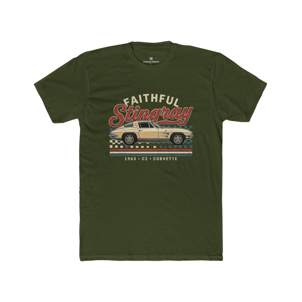 Faithful Stingray Tee — Retro Corvette Car Graphic T-Shirt