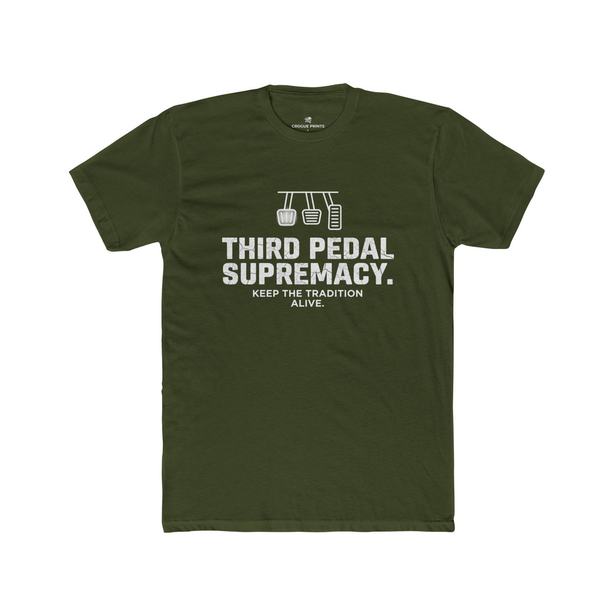 Third Pedal Supremacy" Manual Transmission T-Shirt