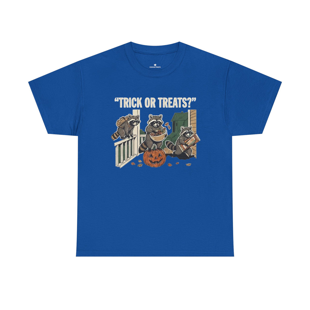 Halloween Raccoons "Trick or Treats?" Tee