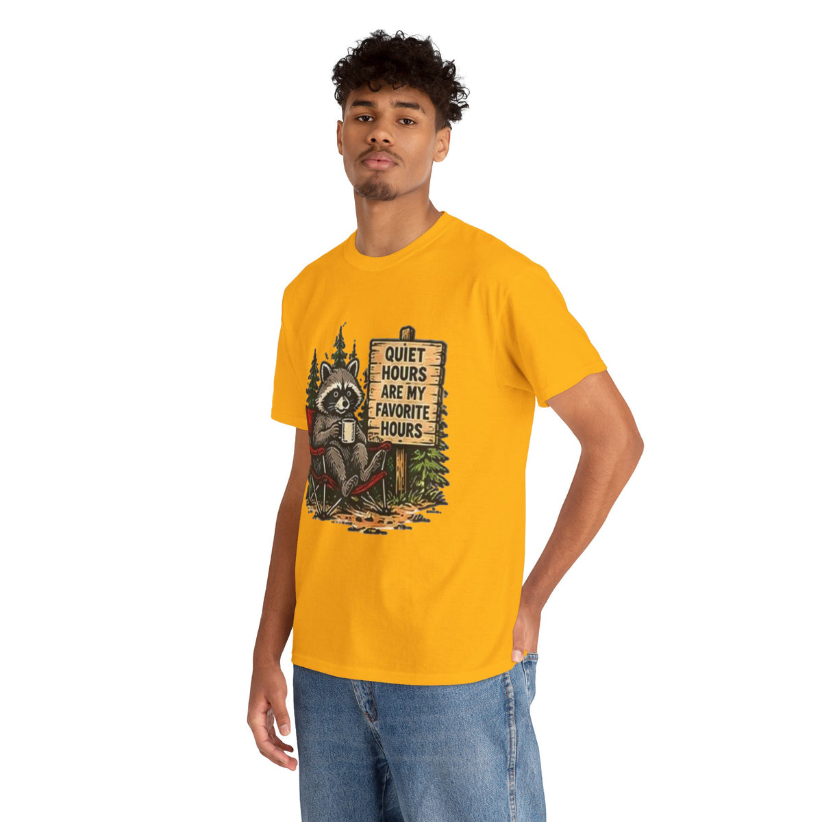 Raccoon Camping  T-Shirt