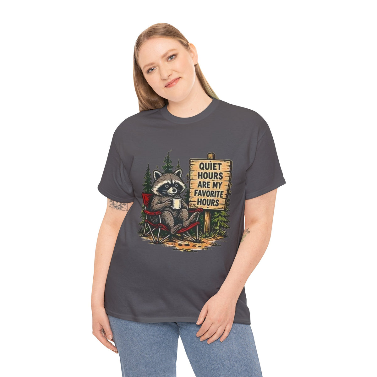 Raccoon Camping  T-Shirt