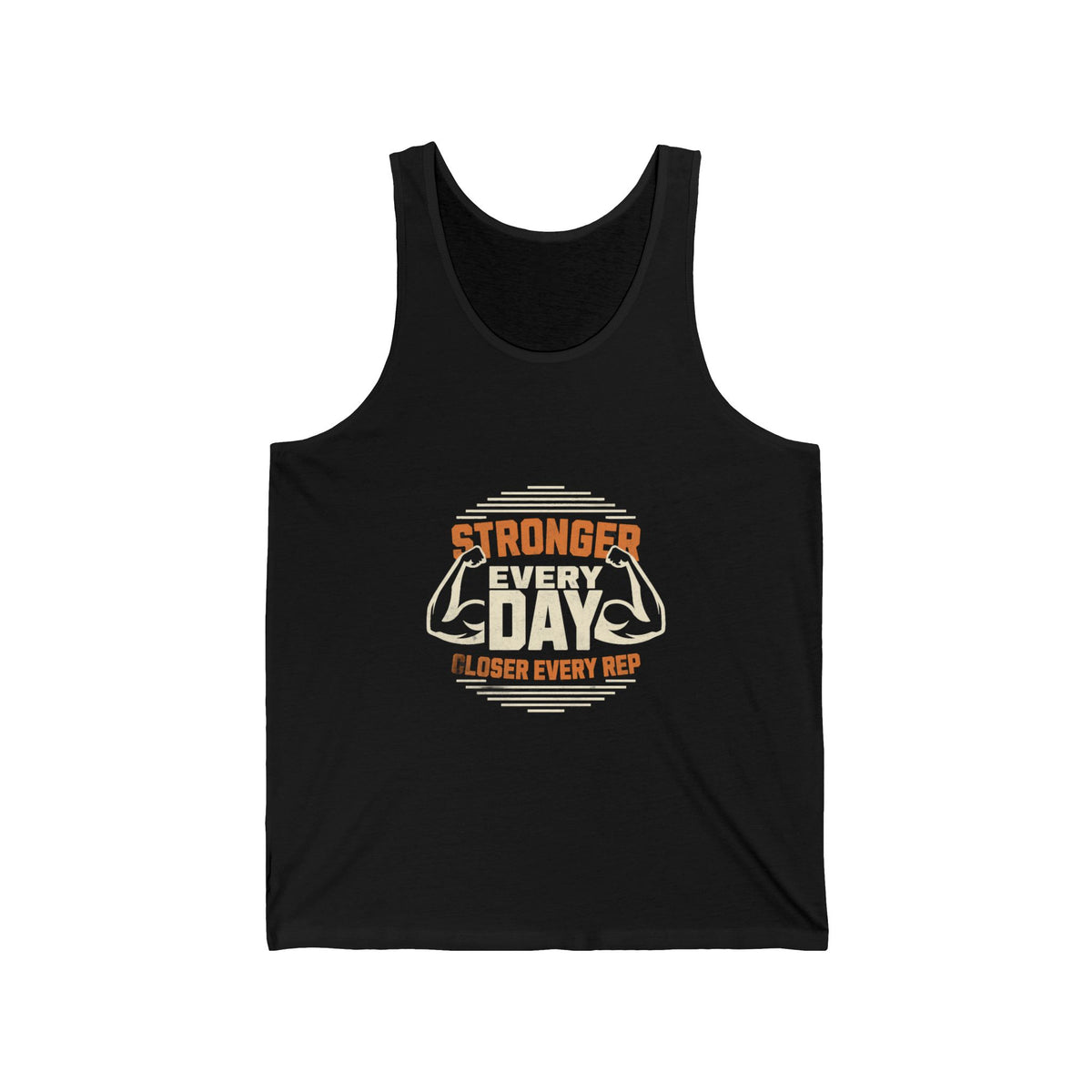 Stronger Every Day Gym Tank Top | Workout & Bodybuilding Fitness Graphic Tank Top
