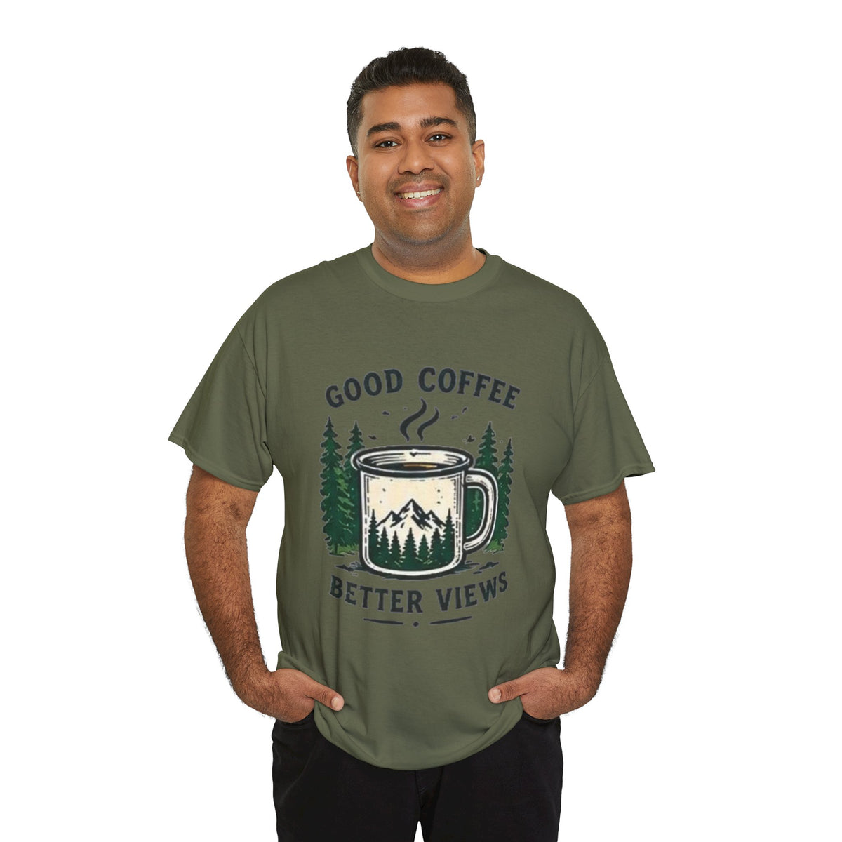 Good Coffee Better Views Tee