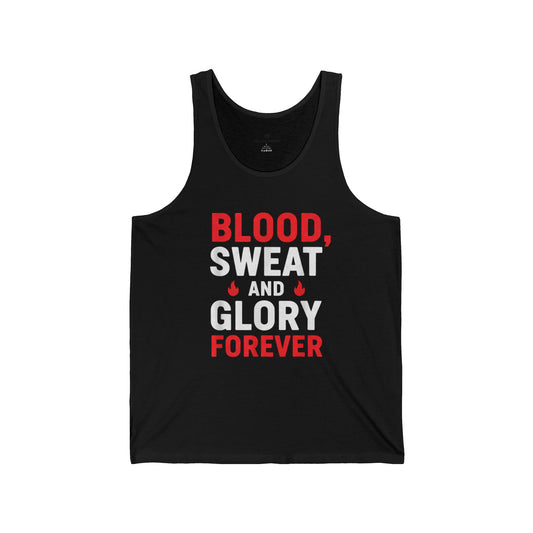 Men’s Blood Sweat & Glory Gym Tank Top – Workout, Bodybuilding & Fitness Shirt