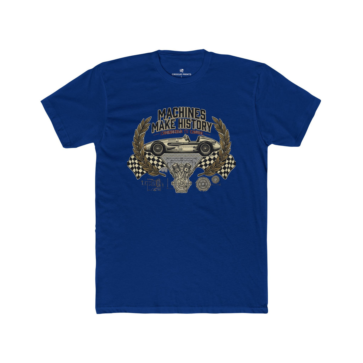 "Machines Make History" Vintage Racer Shirt