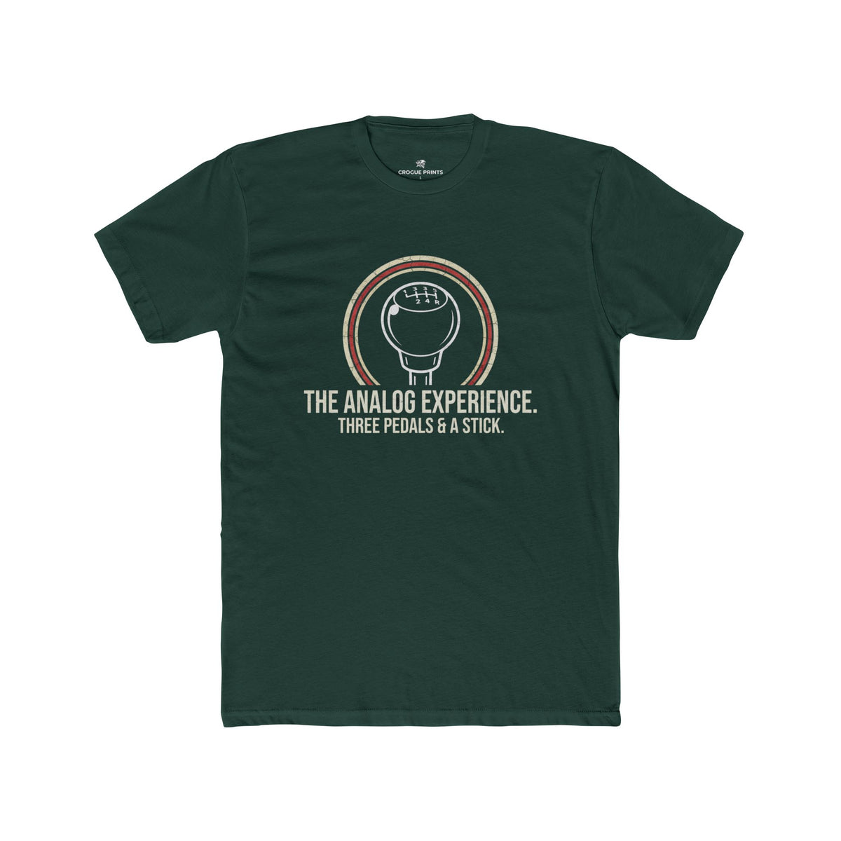 The Analog Experience" Manual Transmission T-Shirt