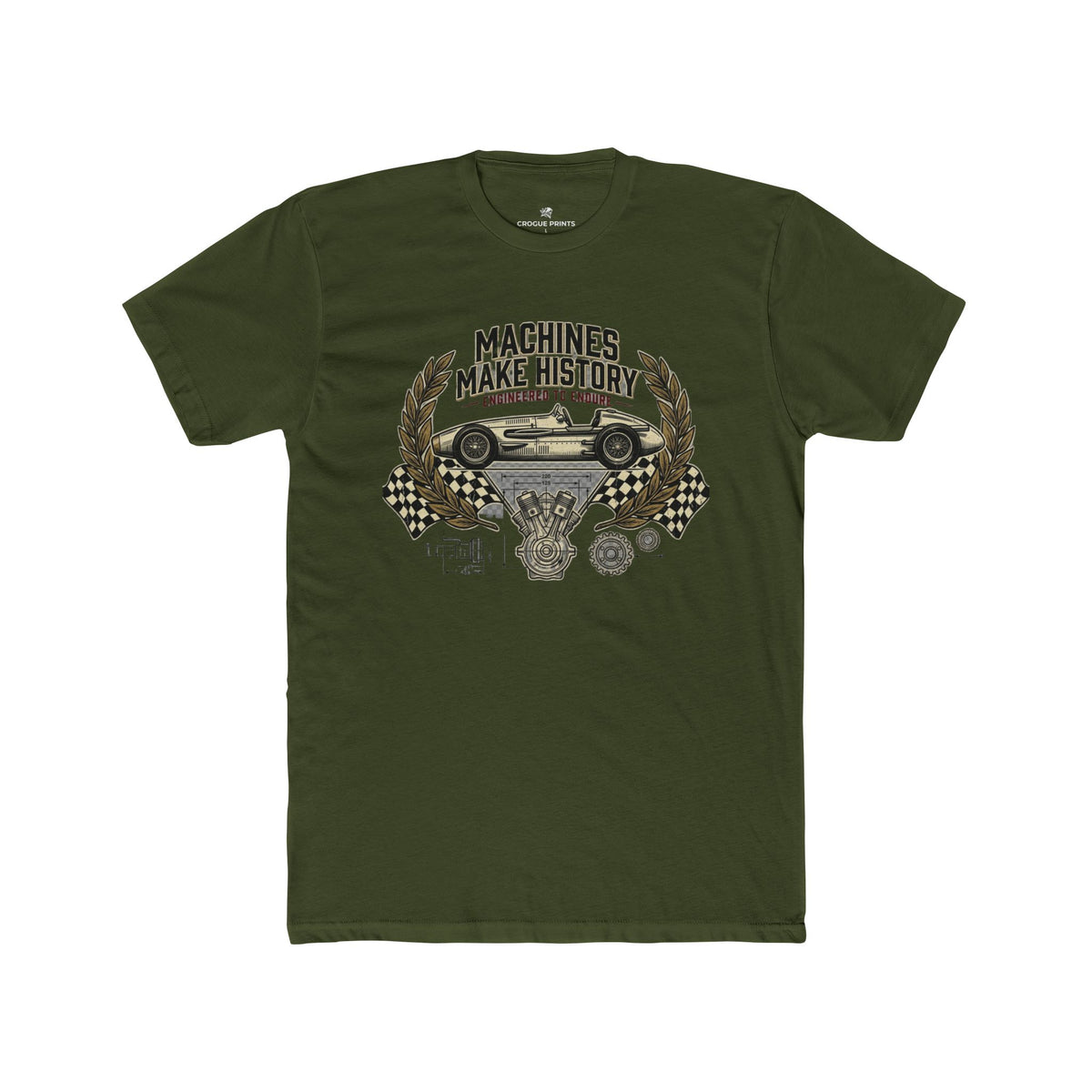 "Machines Make History" Vintage Racer Shirt
