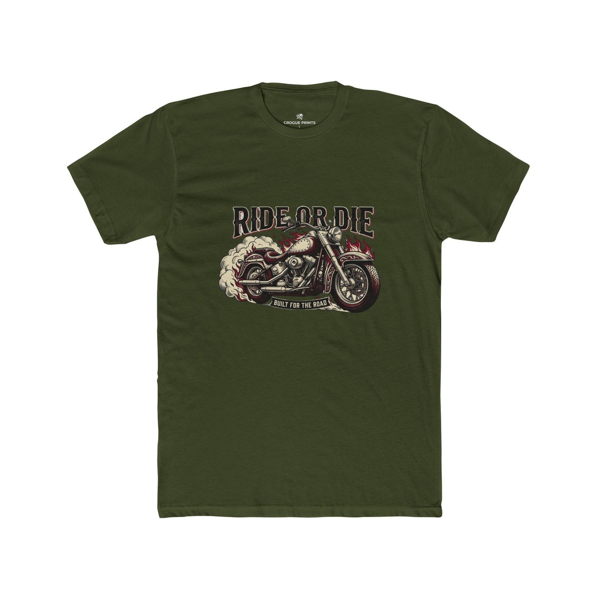 Ride or Die Vintage Motorcycle Graphic T-Shirt